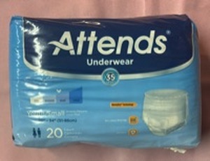 lot 1018 image: Attends YouthSmall Protective Underwear - 20 Count Pack