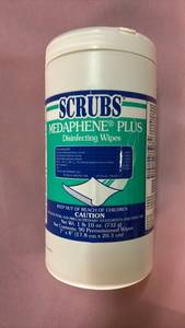 lot 1030 image: Scrubs Medaphene Plus Disinfecting Wipes