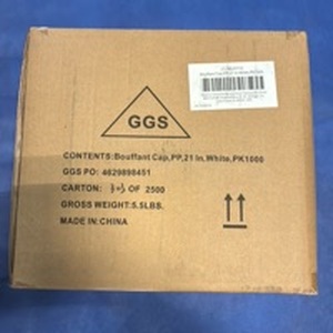 lot 1036 image: Bouffant caps, white 21�� case of 1000.