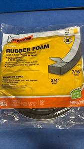 lot 1085 image: Frost King Self-Stick Rubber Foam Weatherseal
