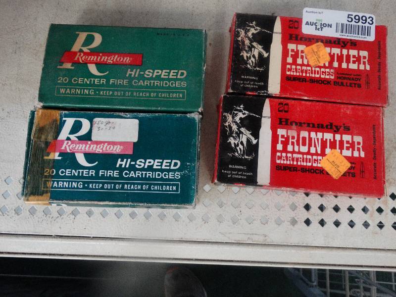 lot 5993 image: 4 boxes of 30-30 bullets