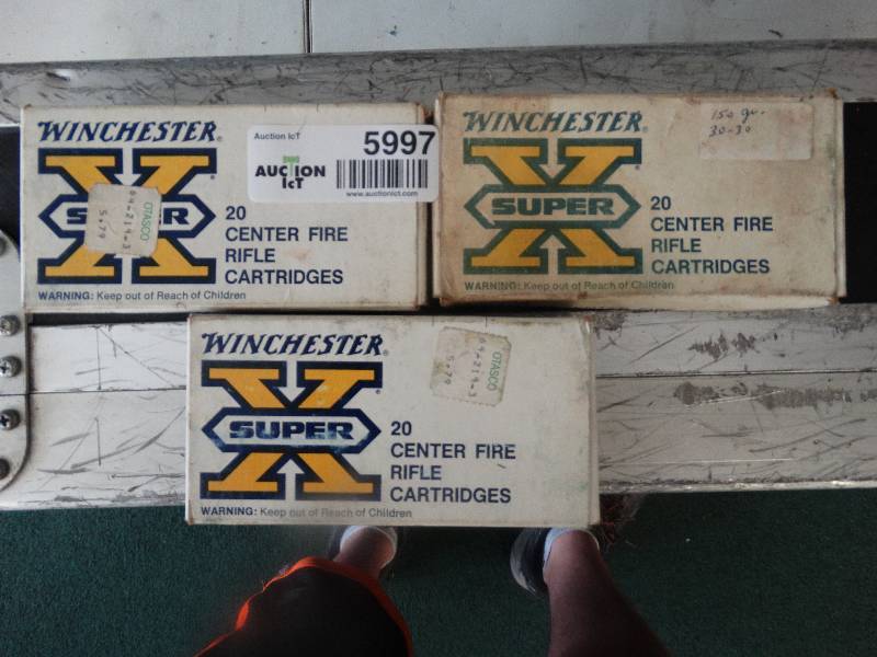 lot 5997 image: 3 boxes of 30-30 bullets