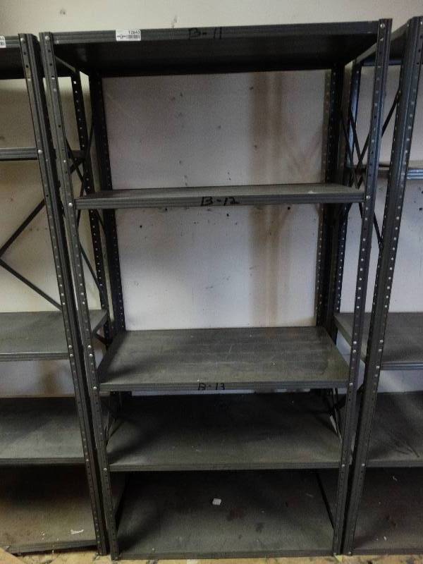 lot 12843 image: Metal shelf
