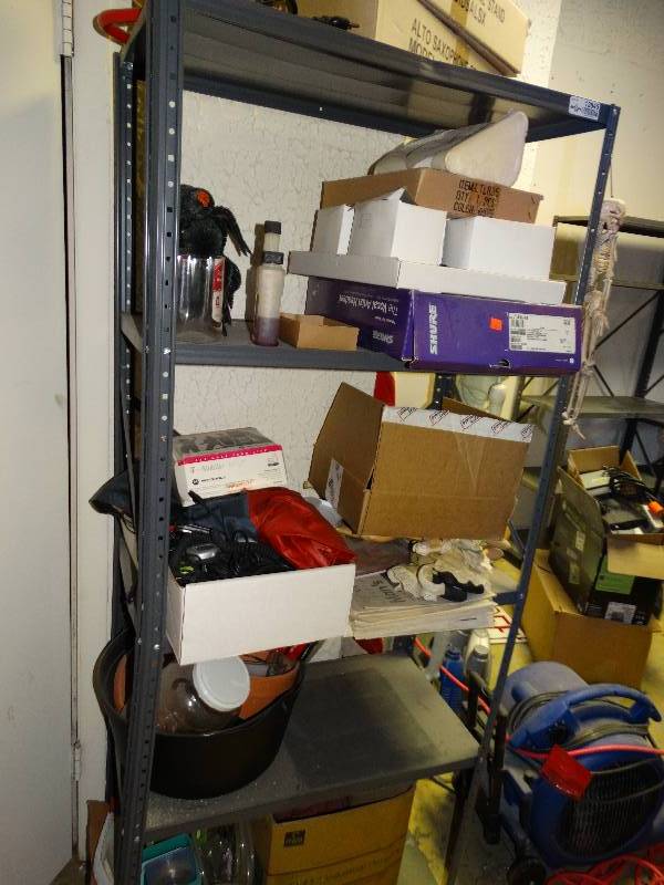 lot 12845 image: Metal shelf NO CONTENTS
