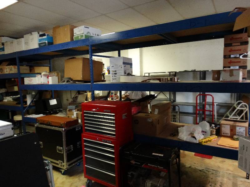 lot 12846 image: 3 sections of heavy duty pallet racking. NO CONTENTS.