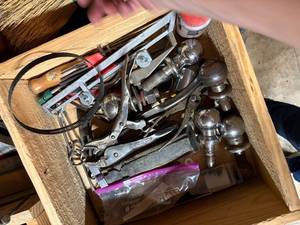 lot 1338 image: HITCH BALLS, VISE GRIPS, MISC TOOLS.........R3