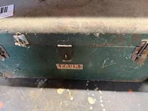 lot 1234 image: METAL TOOL BOX&CONTENTS, MONKEY WRENCH, GEAR PULLERS, MISC TOOLS