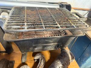 lot 1244 image: MINI CAST IRON BBQ GRILL-----------------------SW