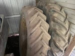 lot 1062 image: 2 JD TIRES  RIMS 14.9 - 38