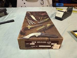 lot 1116 image: CLASSIC ARMS LTD, NEW ORLEANS ACE, BLACK POWDER PISTLE, NEW IN PACKAGE