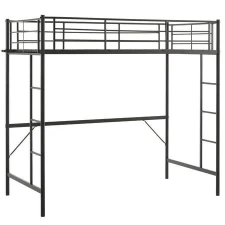 lot 8225 image: Metal Loft Bed Frame