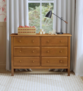lot 7707 image: Jayden 6-Drawer Double Wide Dresser - Retail $0