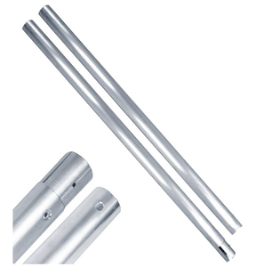 lot 7714 image: 2M Metal Tube Crossbar for ManualElectric Studio Roller Backdrop Wall Mount System,Aluminum Cross Bar for Photography Background Support System - Retail $0
