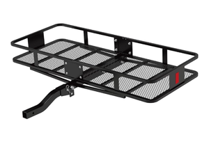 lot 7721 image: Heavy-Duty Hitch-Mounted Cargo Carrier by Rockland - Retail $199