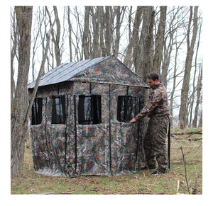 lot 7741 image: Deluxe Hunting Blind with Camo Pattern - Retail $299