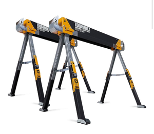 lot 7743 image: Toughbuilt C700-2 Sawhorsejobsite Table Twin Pack - Retail $119