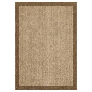 lot 4961 image: Threshold 2.6Ft x 3.10Ft Washable Madison Border Accent Rug Tan - Indoor Tufted Medium Pile Rectangle Carpet. - Retail $30