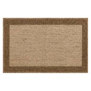 lot 4962 image: Threshold 1.8Ft x 2.6Ft Washable Madison Border Accent Rug Tan - Traditional Indoor Medium Pile Tufted Carpet. - Retail $10