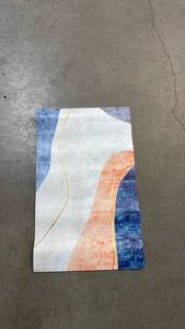 lot 4992 image: Unique Bargains Durable Non-Slip Machine Washable Boho Geometry Kitchen Floor Mat, 18In X 30In. - Retail $35