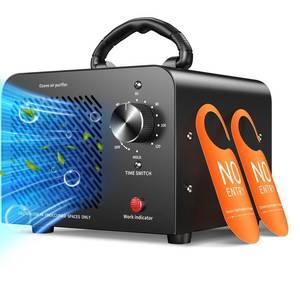 lot 19190 image: Ozone Generator 48,000mg, Commercial Ozone Machine Odor Removal, High Capacity O3 Ionizer Air Purifier Deodorizer, Portable Mini for Car, Home, Smoke, Pets, Industrial, for 4000 Square Feet -Black - Retail $44
