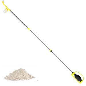 lot 20008 image: Diatomaceous Earth Powder Duster(12 to 56.7) - Bulb Duster, Garden Powder Applicator Dispenser with Long Metal Tube, Wind Resistant Exit Design(Yellow) - Retail $21