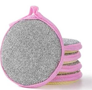 lot 20434 image: Multi-Purpose Sponges Kitchen by Scrub-it - Non-Scratch Microfiber sponges for Cleaning, Along with Heavy Duty Scrubbing Power - Reusable Dish Sponge for Dishes, Pots and Pans (6 Pack, Small) - Retail $10