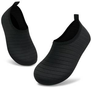 lot 20439 image: ANLUKE Kids Boys Girls Water Shoes Barefoot Aqua Socks Fast Dry Beach Swim Outdoor Sports Shoes for Toddler Black 2627 - Retail $7