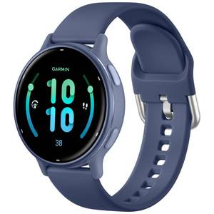 lot 20450 image: IMIVIO 20mm Silicone Band Compatible with Garmin Venu Watch BandVivoactive 5 WatchVivoactive 6 Vivoactive 3 WatchVenu Sq for Women Men, Soft Sport Replacement Strap for Forerunner 645245 - Retail $9