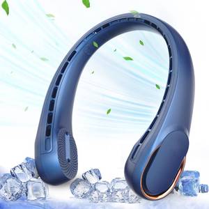 lot 20465 image: ASNUG Neck Fan, USB Rechargeable Personal Fan, 4000 mAh Battery Operated, 3 Speeds Adjustable, Faster Cooling, Ultra Quiet, Suitable for Home, Office, Travel, Sports - Retail $24