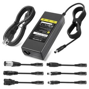 lot 20469 image: SGS Certified 42V 2A Universal Scooter Charger with 7 Connections, 7 in 1 Compatible with Jetson Bike Electric Scooter, Electric Scooter Charger for 36V 10S Li-ion Battery. - Retail $22