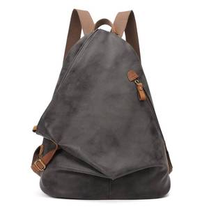 lot 20478 image: KL928 PU Leather Vintage Backpack �� Large Casual Daypack Outdoor Travel Rucksack Hiking Backpacks for Men Women - Retail $45