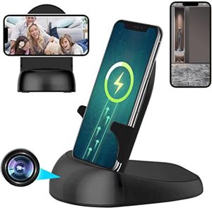 lot 17610 image: Wlofoisz Dome Security Camera, 2.45GHz Smart Indoor BabyPet Monitoring Cam with Wirless Charger, Motion Detection, Phone APP, Rotate Lens 251°Viewing Angle for Home Security