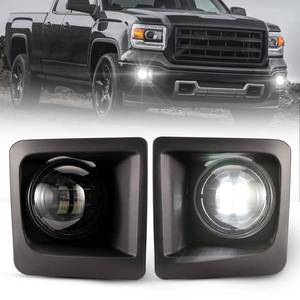 lot 17638 image: BUNKER INDUST LED Fog Lights for 2014-2015 GMC Sierra 1500,Bumper Driving Fog lamp Kit Fog Light - Retail $70