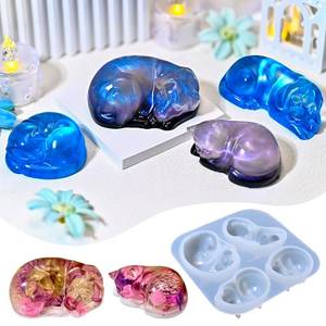 lot 18025 image: Cat and Dog Resin Silicone Mold, 3D Animal Epoxy Casting Molds, Resin Pet Memorial Statue for The Preservation of Animal Hair and Ashes, Pet Parents Souvenir,DIY Home Decorations, Art Crafts, Gift - Retail $10