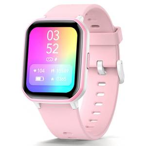lot 18039 image: YOUSOKU Kids Smart Watch Girls Boys, Fitness Tracker for Kids,1.5 inch and DIY Dials,19 Sport Modes, Sleep Monitor, Pedometers, Heart Rate, IP68 Waterproof, Great Gift for Boys Girls Teens 6-14 (Pink) - Retail $27