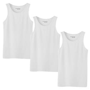 lot 18054 image: Glory Max Mens 100% Cotton Tank Top Ribbed Plain Basic Slim Fit Muscle A-Shirt Undershirts (US, Alpha, X-Large, Regular, Regular, 3-Pack White) - Retail $15
