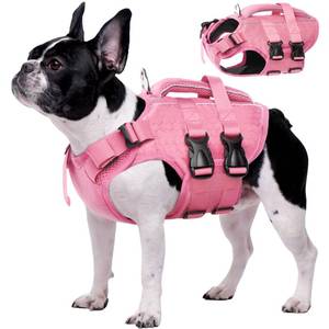 lot 18058 image: Kuoser Dog Life Jacket High Flotation, Reflective Dogs Life Vest for Swimming Boating, Adjustable Small Medium Large Dog lifejacket, Lightweight Dogs Life Preserver Rescue Handle Spring Summer Pool - Retail $74