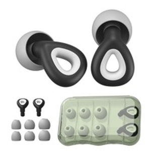 lot 18067 image: Dersoud Ear Plugs for Sleeping Noise Cancelling,Soft Silicone Reusable Ear Plugs for Noise Reduction(24dB),High-Fidelity Hearing Protection,Customizable Fit for Sleep,Deep Focus,Concerts & Travel Missing one ear bud - Retail $37