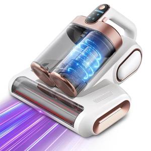 lot 18099 image: KANAD Cordless Mattress Vacuum Cleaner, 15Kpa Bed Vacuum Cleaner with 253.7nm UV-C Light, HEPA Filter & Ultrasonic, Versatile Handheld Vacuums for Bed, Sofa, Couch, Crib - Retail $80