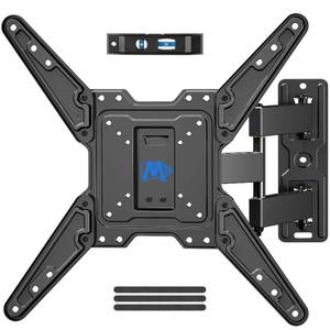 lot 19132 image: Mounting Dream UL Listed TV Wall Mount for Most 26-55 Inch TVs, Full Motion TV Mount with Perfect Center Design, Articulating Wall Mount TV Bracket Swivel and Tilt, Max VESA 400x400mm, Up to 77LBS - Retail $35