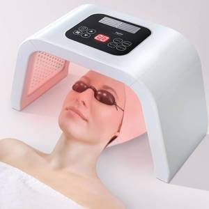 lot 19135 image: Fxtiaa LED-Face-Light-Therapy, 7 in 1 Color LED Face Mask Facial Body Beauty Equipment - Retail $60