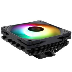 lot 19145 image: Thermalright AXP120-X67 Black ARGB Low Profile CPU Air Cooler with Quite 120mm TL-C12015B-S PWM Fan, 6 Heat Pipes, 67mm Height Cooling, for AM4 AM5,Intel LGA 17001851115011511155115612002011 - Retail $31