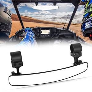 lot 19164 image: UNIGT 16.5 Ultra View UTV RearView Mirrors with 1.75-2.0 Clamps Compatible with Polaris RZR 800 900 1000 Turbo, Can Am Maverick, Honda Pioneer Talon, Kawasaki SXS UTV Mirror - Fit Until 2024 - Retail $23