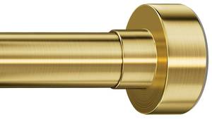lot 19186 image: YNL Tension Curtain Rod 34-66 inches-Never Rust, Non-Slip, No Drill Adjustable Spring Tension Rod for Laundry Door Closet Small Window Stainless Steel, Brushed Gold - Retail $28