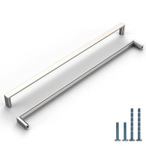 lot 12347 image: KNOKLOCK 5 Pack 12-35 Inch(320mm) Kitchen Cabinet Handles Brushed Satin Nickel Cabinet Pulls Kitchen Cabinet Hardware Drawer Pulls for Dresser Cupboard Wardrobe - Retail $61