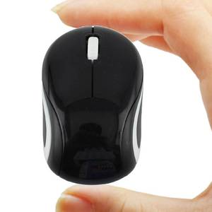 lot 12379 image: Wireless Mouse Cute Mini Computer Mouse for Laptop-Small Size Pocket Portable Compact Travel USB Optical Mice 3 Buttons 1000 DPI Cordless Mouses for PC Computer Notebook MacBook Kids Girl Gift(Black) - Retail $13