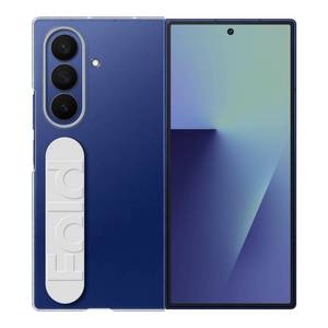 lot 12398 image: Samsung Galaxy Z Fold7 Clear Grip Phone Case, Anti-Scratch, Stylish, Easy to Hold, Anti-Reflecting Film, Comfortable, Sleek, US Version, Transparent - Retail $60