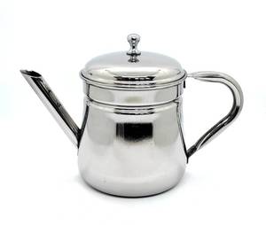 lot 15138 image: KERAM Percolator Coffee Pot, 10.14 fl oz (300 ml), 4-6 Cup Capacity, Stainless Steel, portable coffee maker for camping pour over non electric&nbsp