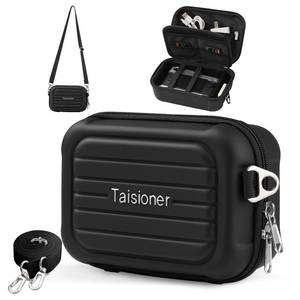lot 15140 image: Taisioner Carrying & Protective Case for Digital Camera Lightweight camera sling bag for Canon PowerShotGoProSony Most digital cameras- Black - Retail $10