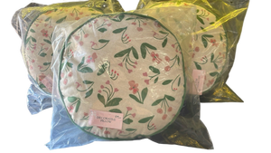 lot 15144 image: Floral Print Decorative Pillow Pack of 3 - Retail $15